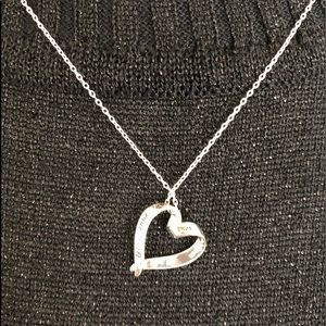 Sterling Silver Heart Friendship Necklace
